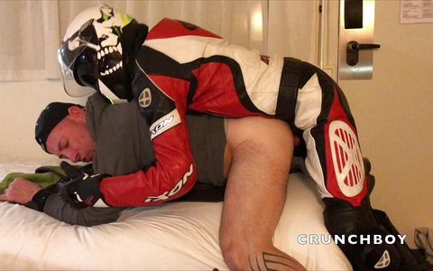 Sex humiliation at the hotel with straight motorbiker