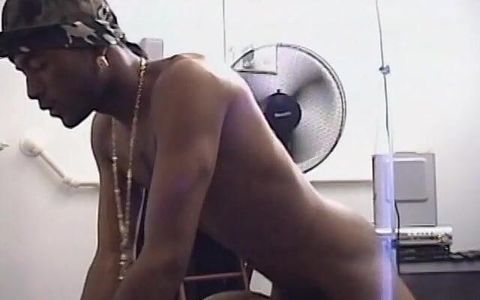 Black boy sucks dick before getting fucked in the ass