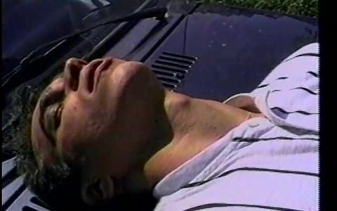 Manly Horny Hunk Fucks Boy's Tight Ass on the Bonnet of His Car