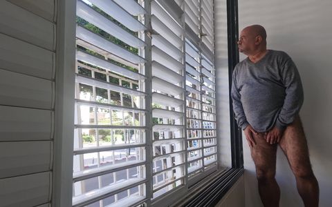 Daddy's Bottomless, Looking Outside, Getting Aroused - and Releasing