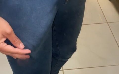 Trying to Hide My Dick Inside My Pants so My Friends Don't See It Hard