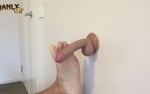 Can I Give You a Foot Job? - Realistic 6 Dick - No Lube Socked & Raw Male Footjob - Manlyfoot