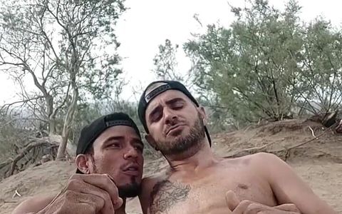 Cum in the dunes outdoor with Leo Bulgari