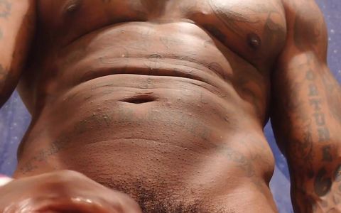 New Porn: Big Black Hairy Cock Worship Hallelujah Johnson (Coffee &amp, Creamer) Tall Dark Chocolate Muscles and Tattoos