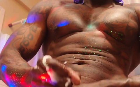 BBC Worship Hallelujah Johnson (Embrace The Moment) Tall Dark Chocolate Muscles Tattoos Hairy BBC