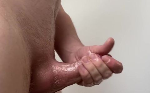 My Oiled Cock Is Jerked Slippery and Comes Hard