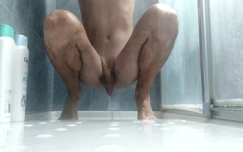 Would you like to Cum on my Feet Bath them with your Sperm Please Sexy Feet Boy Play in the Shower