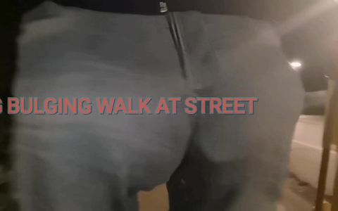 Evening Bulging Walk at Street