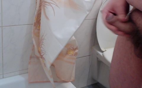 Cumshot in shower