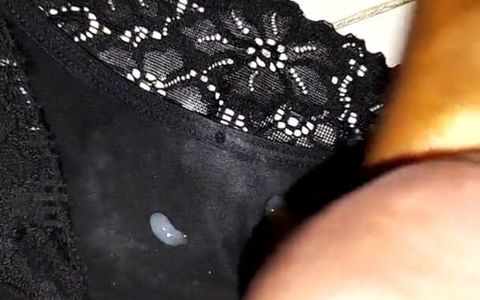 Cumshot on her panties - Pt. 10