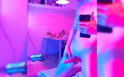 Hi Guys the Neon Guy Is Back, Want My Cock in Your Mouth? Come Visit the Party!