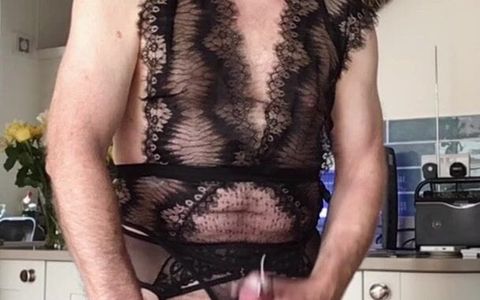 Reverse motion sissy kitchen fun