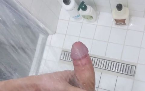 Horny Boy Taking Shower