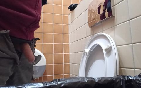 Pissing in Public Toilet