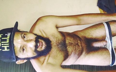 Hairy Exhibitionist Man