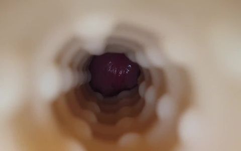 POV my Fleshlight - your Pussy. Cumshot inside