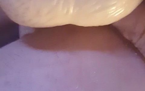 Putting a Big Dildo in My Ass for the First Time