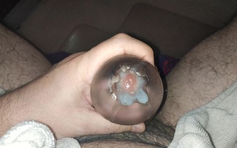 Toy flooded with sticky cum