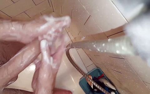 Playing and Washing My Dick in the Shower