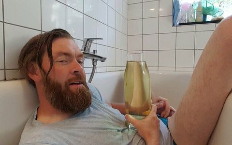 Piss lover - fun in bathroom part 02