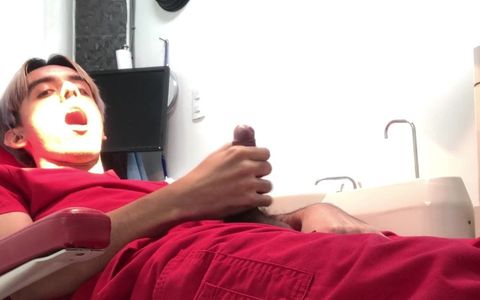 Jerking off at dental clinic pt 1