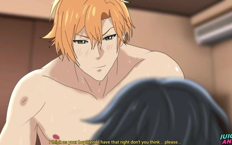 Gay Hentai - My Femboy Boyfriend's First Time Uncensored - Bara Yaoi