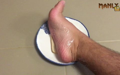 Cum Foot Sandwich - Are You Trying to Tempt Me? Cum Feet Socks Series - Manlyfoot