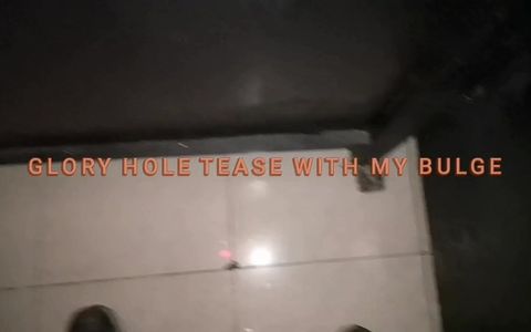 Showing bulge in glory hole at bar