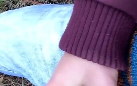 Foreskin Cum - Cumshot Outdoor