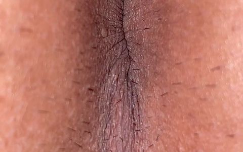 A close-up video of a man's anus with good image quality that makes it possible to identify each wrinkle