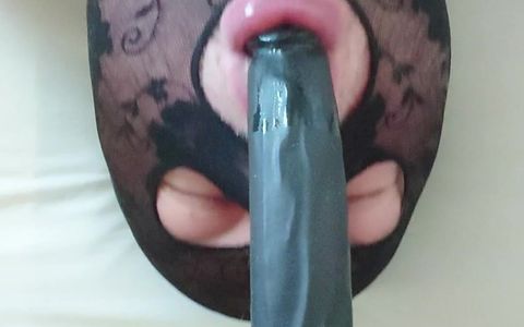 Oral Fun with the Long Dildo