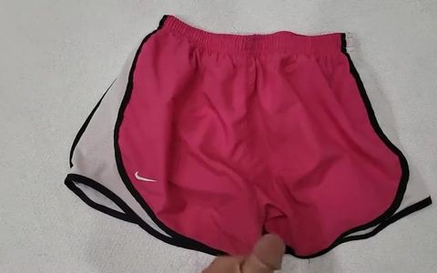 Cum on Pink Pair of Sisters Nike Shorts