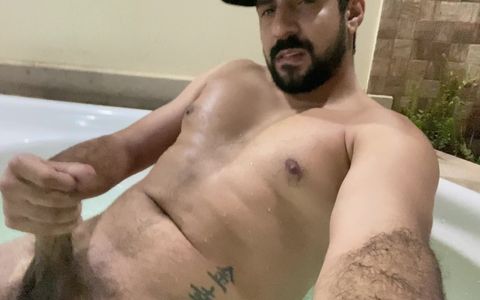 Cumming in the Hot Tub After Jerking off and Spreading Cum on the Belly