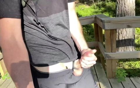 Outdoor Cruising and a Lot of Edging Really Did It for My Dick!!