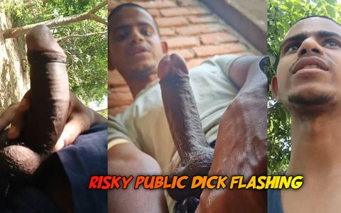 Exclusive risky outdoor video