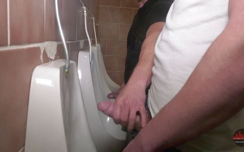 Sex addicts in public restroom