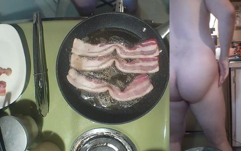 Making a Bacon and Eggs Sandwich