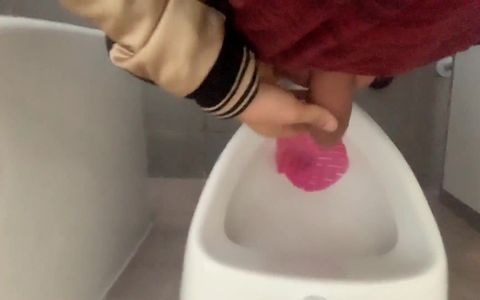 Compilation - Uncut Boy Piss at Different Places - Urinal, Outside