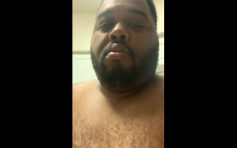 Black guy masturbating in the shower