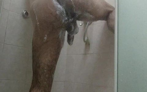 Cum shower ass play cum