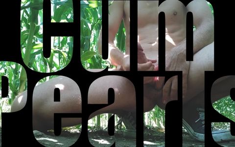 Cornfield Trailer Piss and Cum Outdoors