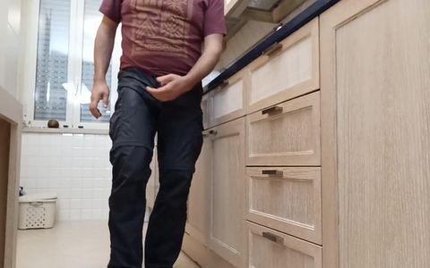 Desperate Pissing in the Kitchen