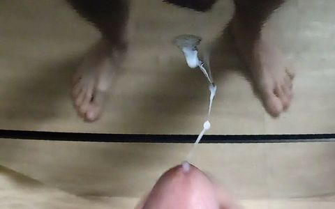 Cumming on my black fridge