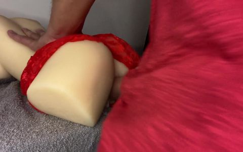 Naughty Hot Man with a Big, Thick Dick Eating His Naughty Doll's Pussy