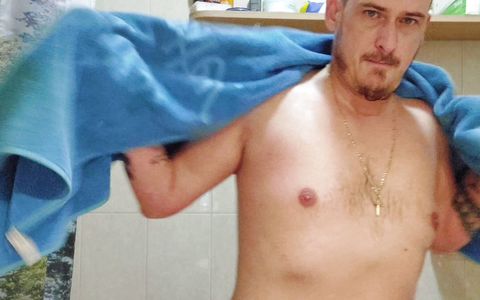 After the bath with my big cock