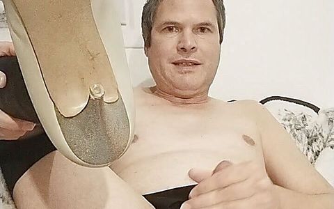 Jerking in hot outfit