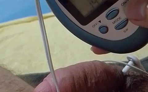 Electric Shock On The Cock And Enjoying Yummy With Surprise At The End