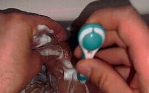 Teen hot boy shaves dick for daddy pov close up 12