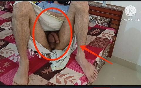 Wow First Time I Hold Desi Indian Cock in Lungi in Midnight