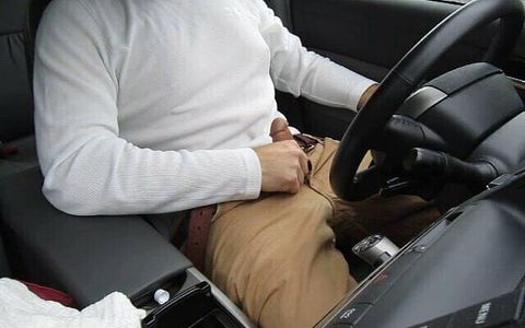 Rainy Day Jerk-off in My Car in a Parking Lot, Verbal, Stroking My Cock and Cumming. Wearing Khakis and Nice Orgasm.